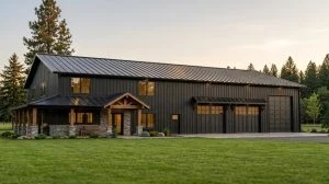 CHD-21142 Barndominium House Plan – Front Elevation
