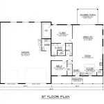 CHD-21145 Barndominium House Plan – Main Floor Plan