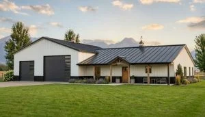 CHD-21145 Barndominium House Plan – Front Elevation