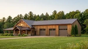 CHD-21159 Barndominium House Plan – Front Elevation