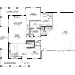 CHD-21161 Barndominium House Plan – First Floor Plan