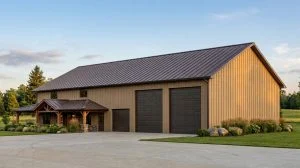 CHD-21170 Barndominium House Plan – Front Elevation