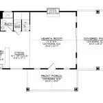 CHD-21175 Barndominium House Plan – First Floor Plan