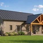 CHD-21175 Barndominium House Plan – Front Elevation