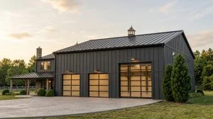 CHD-21180 Barndominium House Plan – Front Elevation