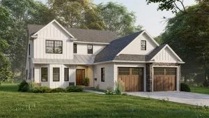 CHD-21190 Country House Plan – Front Elevation