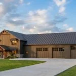 CHD-21203 Barndominium House Plan – Front Elevation
