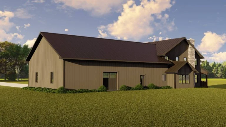 CHD-21203 Barndominium House Plan – Photo 1