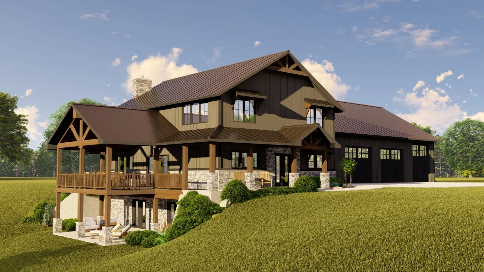 CHD-21203 Barndominium House Plan – Photo 3
