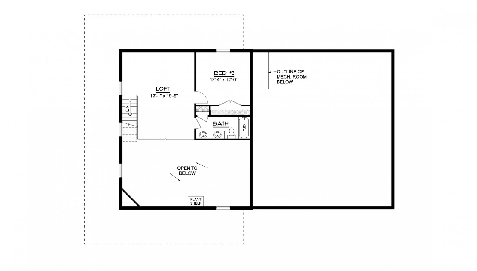 CHD-21205 Barndominium House Plan – Main Floor Plan
