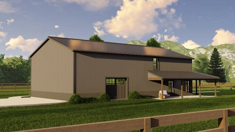 CHD-21205 Barndominium House Plan – Photo 2