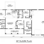 CHD-21215 Barndominium House Plan – Main Floor Plan