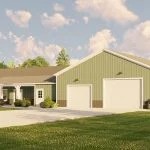 CHD-21215 Barndominium House Plan – Photo 1