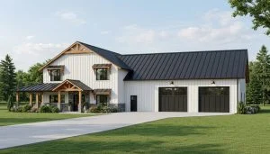 CHD-2126 Country House Plan – Front Elevation