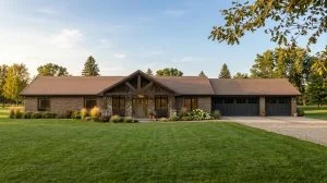 CHD-2129 Country House Plan – Front Elevation