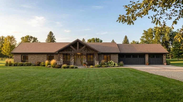 CHD-2129 Country House Plan – Front Elevation