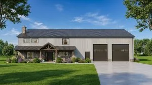 CHD-2144 Country House Plan – Front Elevation