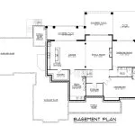 CHD-2195 Country House Plan – Basement Floor Plan