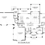 CHD-2195 Country House Plan – First Floor Plan