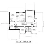 CHD-2195 Country House Plan – Second Floor Plan