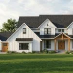 CHD-2195 Country House Plan – Front Elevation