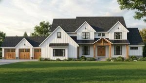 CHD-2195 Country House Plan – Front Elevation