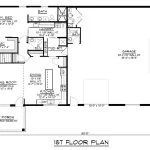 CHD-2201 Barndominium House Plan – First Floor Plan