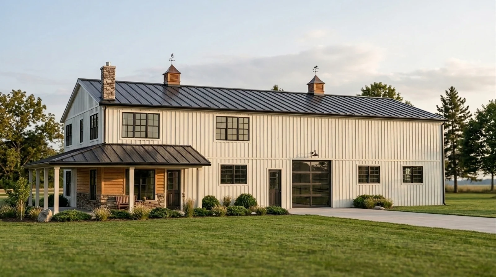 CHD-2201 Barndominium House Plan – Front Elevation