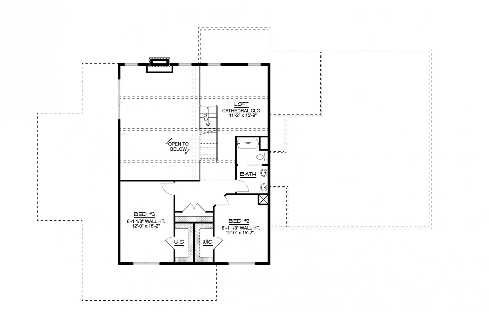 CHD-2208 Barndominium House Plan – Second Floor Plan