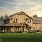 CHD-2208 Barndominium House Plan – Front Elevation