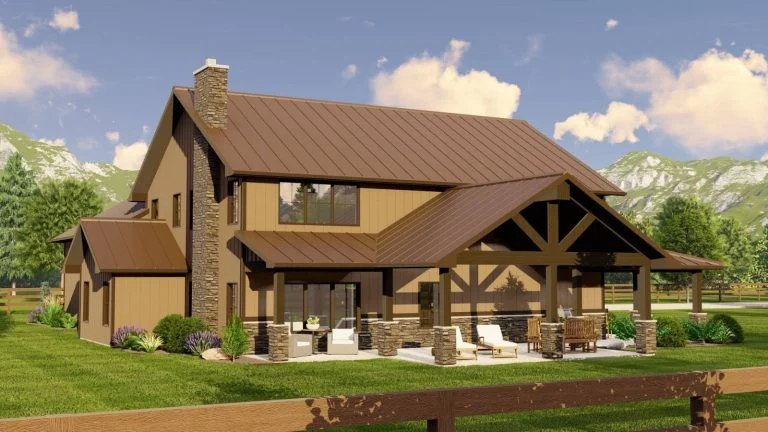 CHD-2208 Barndominium House Plan – Photo 3