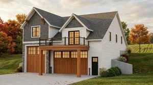 CHD-22134 Beach House Plan – Front Elevation