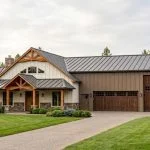 CHD-22135 Barndominium House Plan – Front Elevation