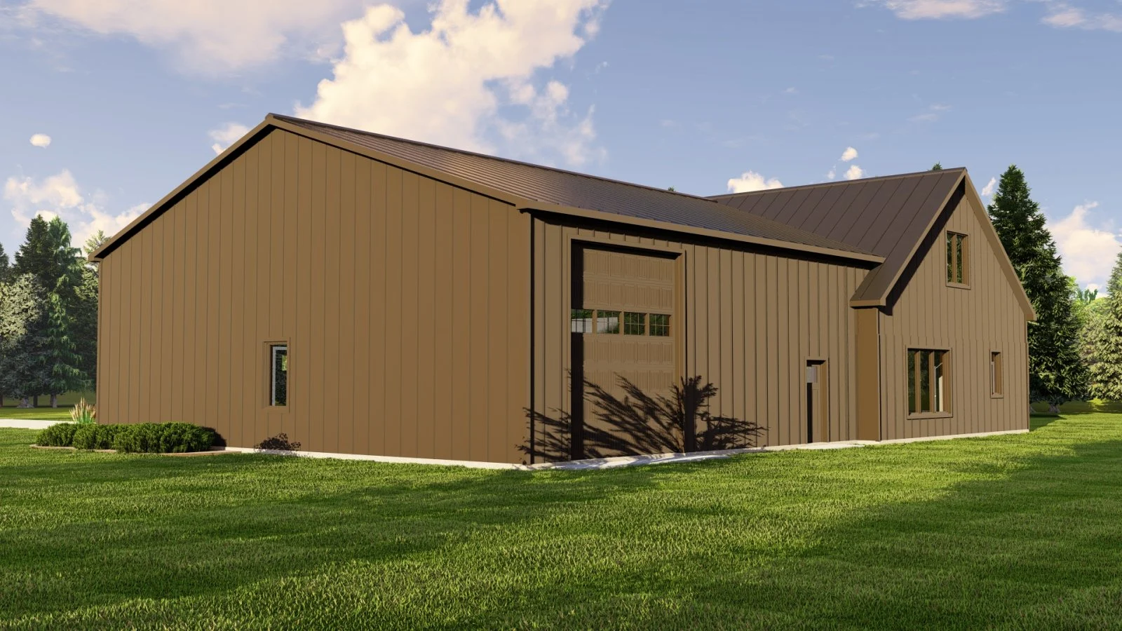 CHD-22135 Barndominium House Plan – Photo 1