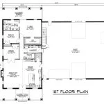 CHD-22136 Barndominium House Plan – First Floor Plan