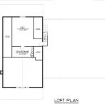 CHD-22136 Barndominium House Plan – Second Floor Plan