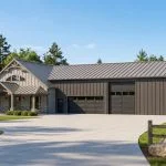 CHD-22136 Barndominium House Plan – Front Elevation
