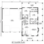 CHD-22149 Barndominium House Plan – First Floor Plan