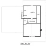 CHD-22149 Barndominium House Plan – Loft Floor Plan