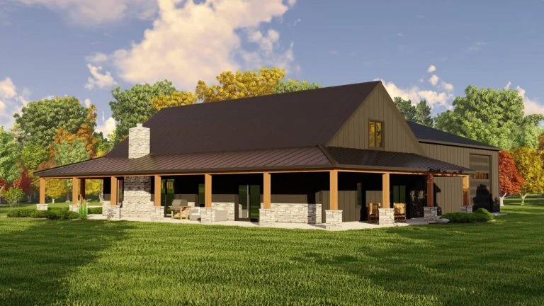 CHD-22149 Barndominium House Plan – Photo 1