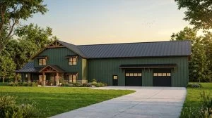 CHD-22151 Barndominium House Plan – Front Elevation