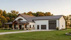 CHD-22157 Barndominium House Plan – Front Elevation