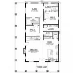CHD-22162 Barndominium House Plan – First Floor Plan