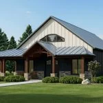 CHD-22162 Barndominium House Plan – Front Elevation