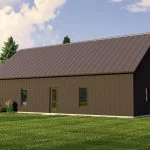 CHD-22162 Barndominium House Plan – Photo 1
