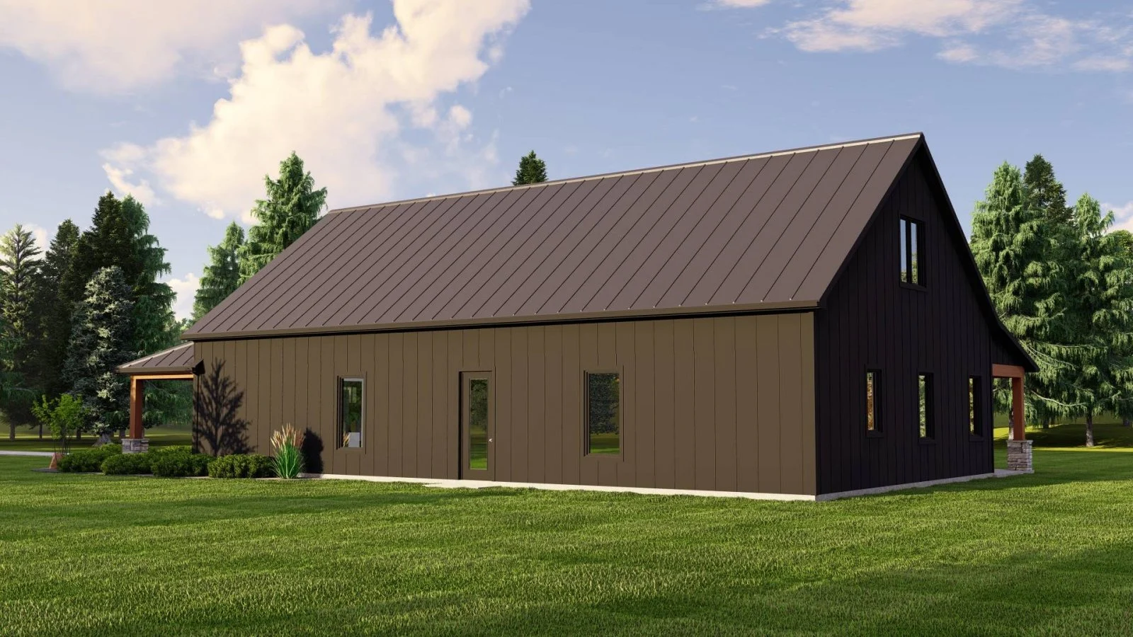 CHD-22162 Barndominium House Plan – Photo 1