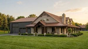 CHD-22167 Barndominium House Plan – Front Elevation