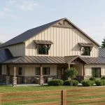 CHD-22181 Barndominium House Plan – Front Elevation