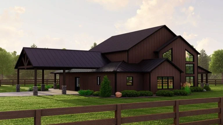 CHD-22181 Barndominium House Plan – Photo 1