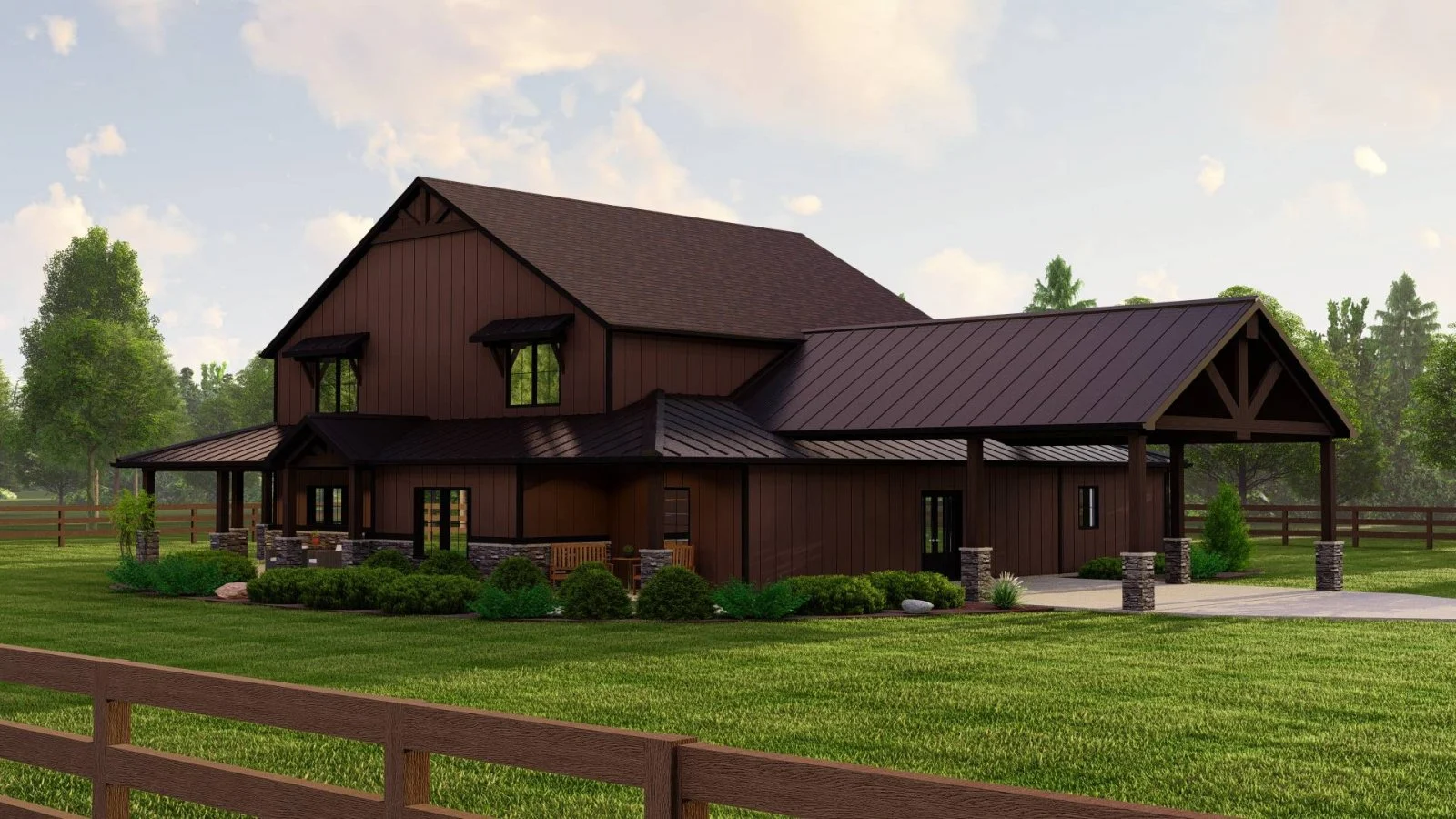 CHD-22181 Barndominium House Plan – Photo 2